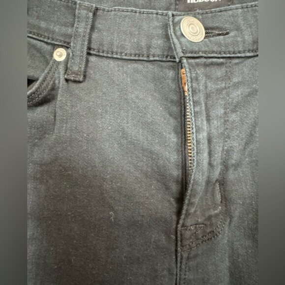 Hudson Ankle Krista Super Skinny Jeans Black Stretch Denim Zip Pockets Gray 30 - Picture 9 of 16